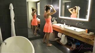 A day of oral relaxation was arranged by a brunette for her lover