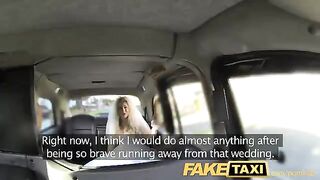 The bride changed her clothes with a taxi driver before the wedding