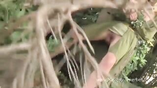 A peasant girl got fucked by a prince in the woods