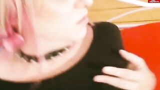 A stunning blonde gets fucked by her boyfriend in an intense homemade scene