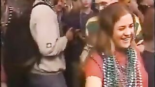 Busty girls Mardi Gras celebration, a holiday full of erotic and sensuality