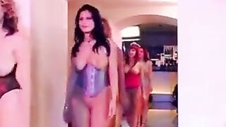 Gangbang with a beautiful woman with big natural tits
