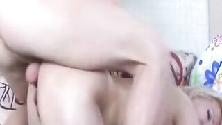 A mature woman fucked deeply in her ass at home