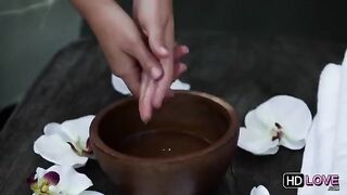 Erotic massage from a friend with a nice butt