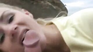 The best sweet cream from sperm on her face