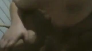 Busty woman has no shame, dancing naked in front of her husband