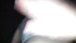 The man pulled another guy's wife, while the husband watched