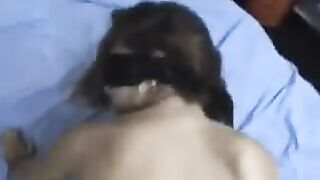 Girl with a flexible back allows to get a cock in her ass