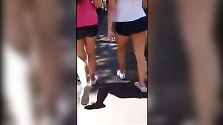 A student got caught by the camera with her stunning big ass