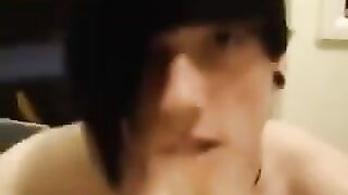 The guy is a big fan of swallowing sperm of his friends