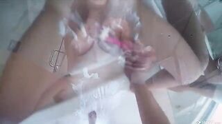 I came to the shower and found Karter Foxx making blowjob