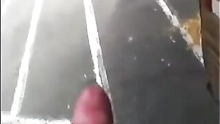 He could jerk off his big cock right on the street, amazing!