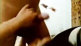 Asian guy gets his ass railed in the hotel room, a steamy homemade scene