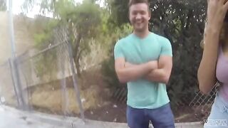 The guys fucked on the camera on the street without any problems