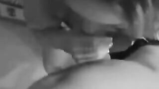 The girl is not shy about sucking and swallowing man’s cock