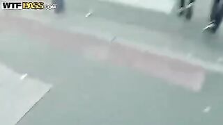 Tourist man gave his cock to be fucked by a hot girl in the mountains