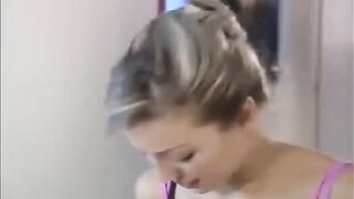 The actress was fucked by listening to the voices of two men