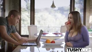 Natasha Niis was fucked by her husband after breakfast