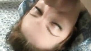 Girl skillfully holds and sucks the guy’s member very deeply