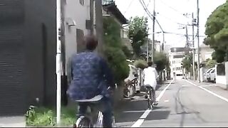 The Japanese girl was betrayed by her boyfriend in a steamy scene