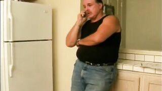 An aged slut revels in the semen of her young lover