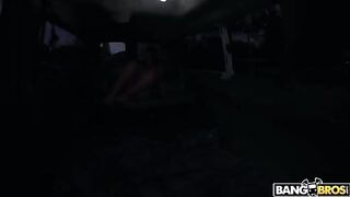 Big tits brunette pornstar Sabrina Deep gets banged in a car