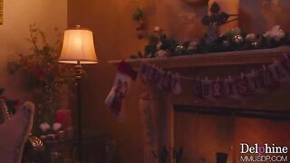 Christmas Lost - Hot Blonde Heeljob & Footjob with Long Nails