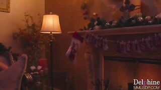 Christmas Lost - Hot Blonde Heeljob & Footjob with Long Nails