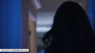 Suttin wears sexy lingerie, stockings, and high heels to please her fan for money