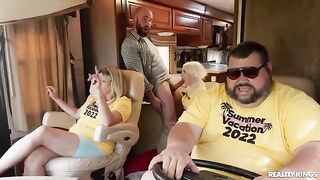 Hitchhiker gets a wild ride with a hot blondie