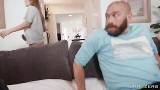 A man fucked his girlfriend and filled her with cum in a steamy scene