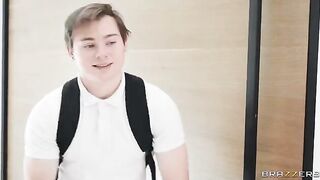 A man caresses every inch of the body of a sexy girl
