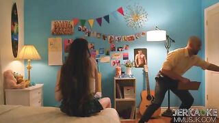 A girl broke the freshman rule and fucked with a professor