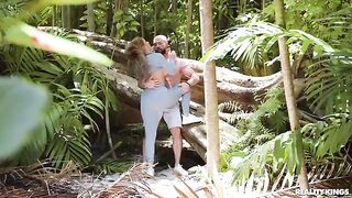 A man tried to follow and fuck a girl in nature