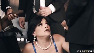 Formal Fuckfest: Mona's First Gangbang - a man who loves sex with many whores