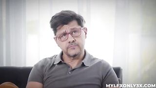 A hot chick has sex at her home with someone unexpected
