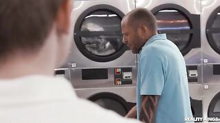 Doing the laundry is not as interesting as a neighbor