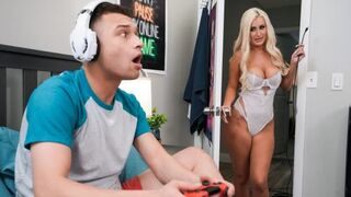 A girl is fucking with her stepdad and gets his cum inside
