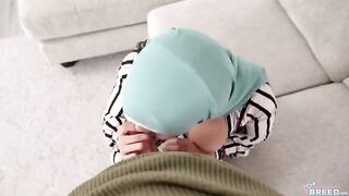 The guy tried to pull down the hijab and panties from the Arab girl