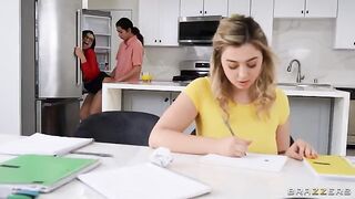 Tutor Tips & Big Natural Tits - unforgettable threesome experience