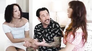 A rich man is having sex with a pretty woman in doggystyle