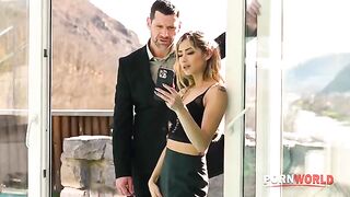 A cheating housewife Veronica Leal seduces the pool guy to fuck her in every way