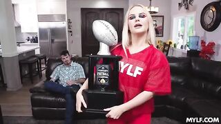 Too Slim Thick To Quit - hot cowgirl action on the couch