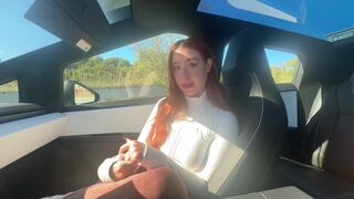 In Cybertruck, I'm gonna give you a sloppy blowjob