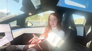 In Cybertruck, I'm gonna give you a sloppy blowjob