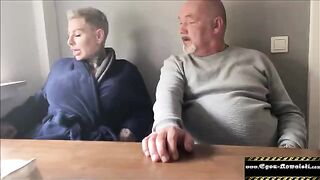 My friend's wife is a slut - a mature woman with big boobs