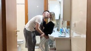 My brother's girlfriend locks herself in the bathroom and wants to get caught