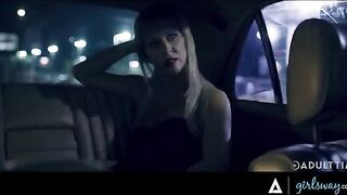 Vintage Celebrity Cherie Deville gets banged by a car driver in Girlsway style