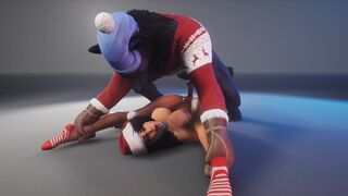 Busty beauty fucked by a wild werewolf in this 3D holiday scene