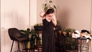 New cute outfit collection and try-on session with sexy mini skirts